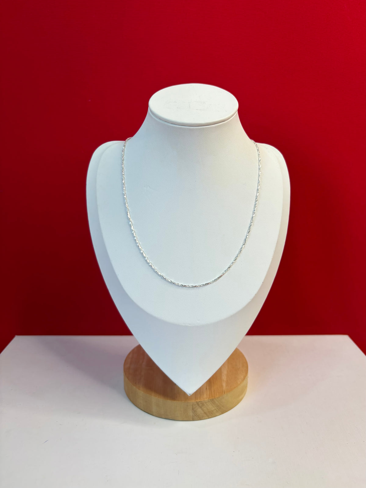Pure Silver Chain 15.5” (Gk79)