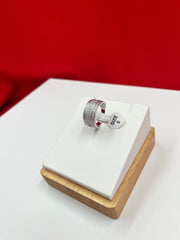 Silver Iced Band size-8