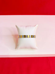 Men Pure Silver Two-tone Bracelet(8.0”) MB76