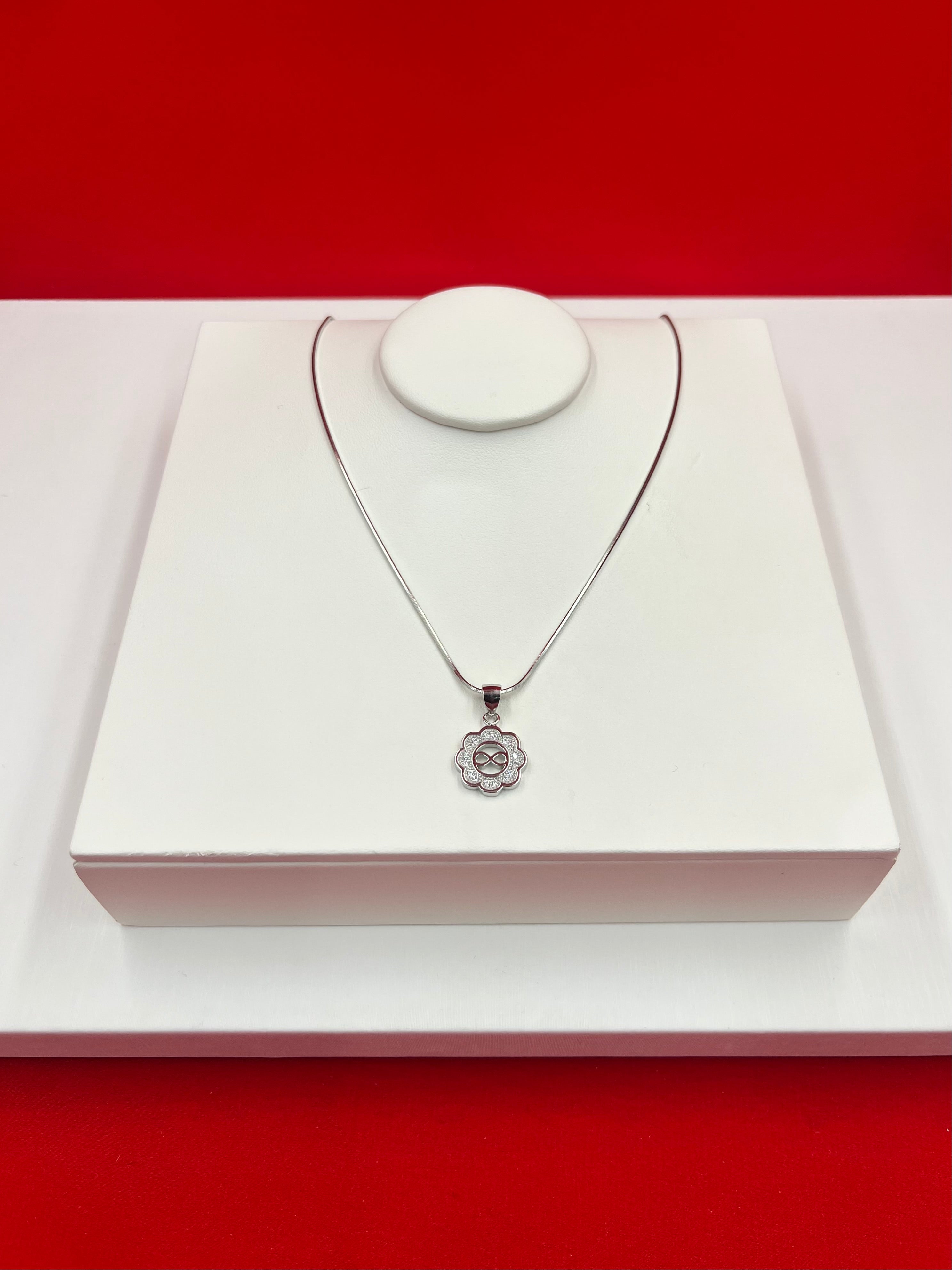 Forever Silver Pendant Necklace
