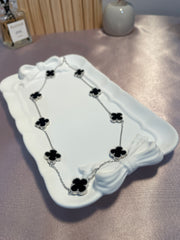 Black clover leaf Necklace