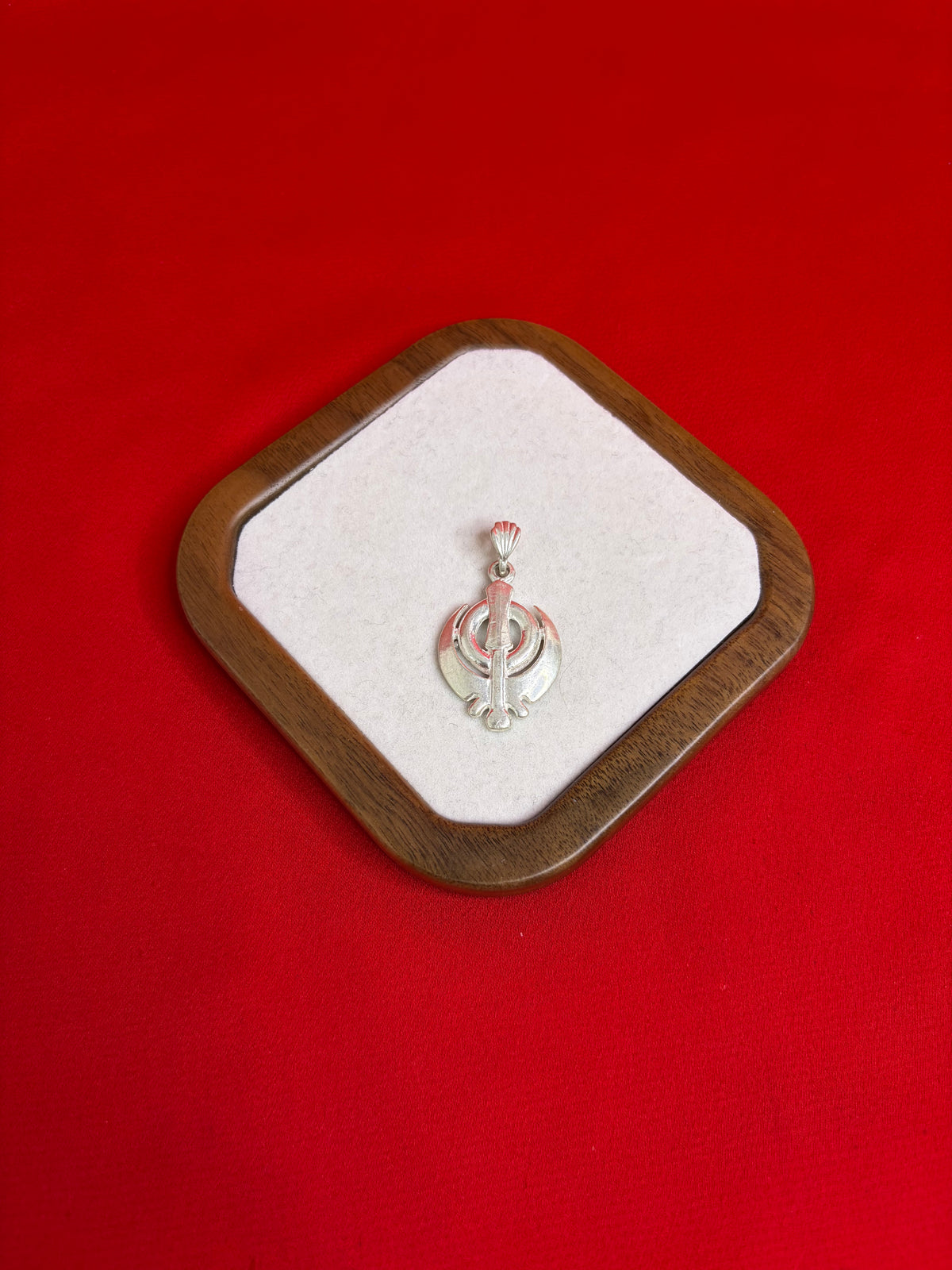 Pure Silver Khanda Pendant (SP40)
