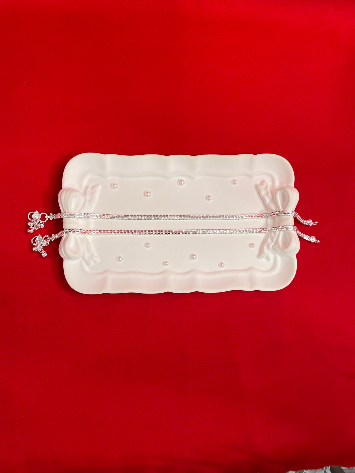 Pure silver Anklets