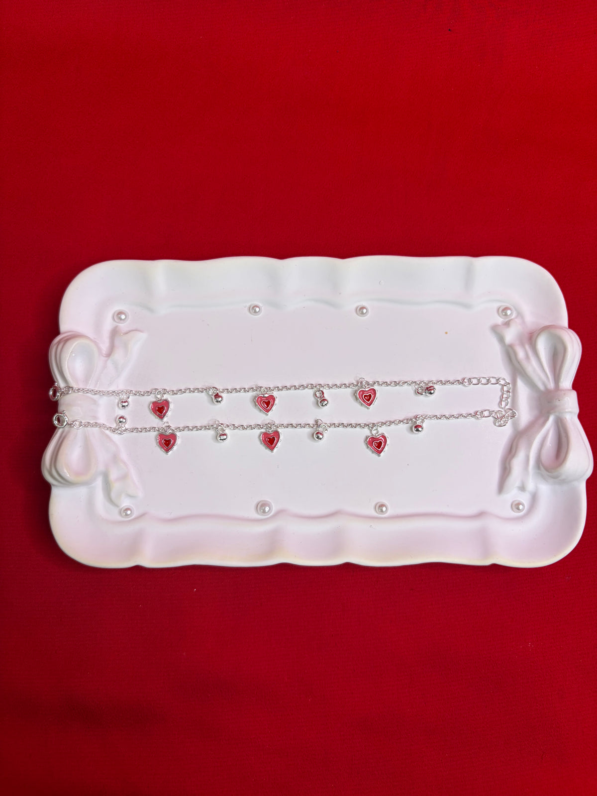 Pure Silver Kids Anklets 6.5-7.5 (KA74)