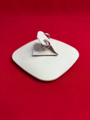 Pure Silver Hoops Earrings (HE96)