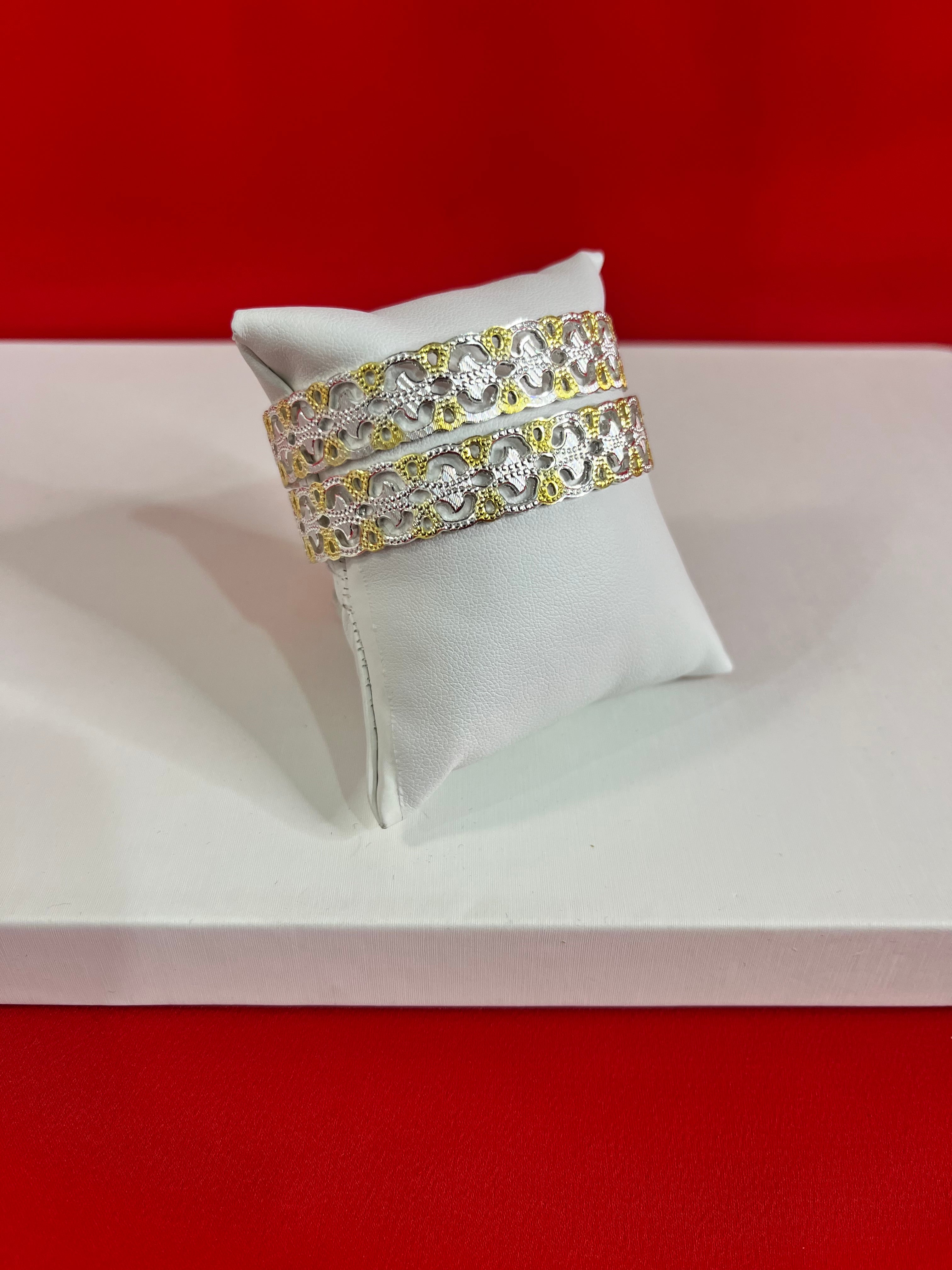 Pure Silver Bangle Pair 2.3