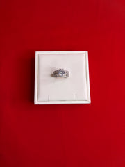 Pure Silver Women’s Cocktail Ring (Size 7) WR268