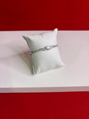Women’s Pure Silver Bangle Bracelet (SB118)