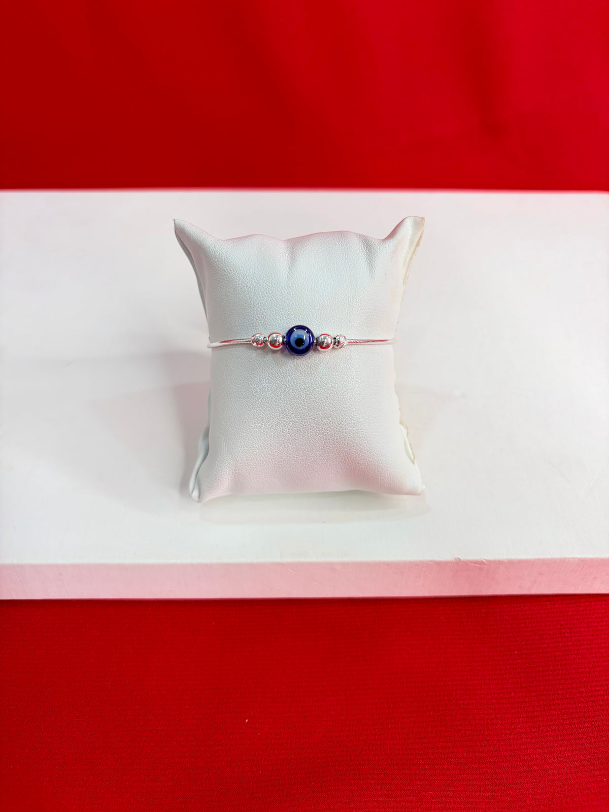 Women’s Evil Eye Silver Bracelet Wb116 (6.5-7.5Inch)