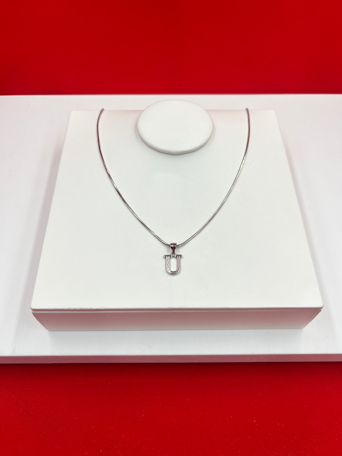 Pure Silver “U” Pendant Necklace