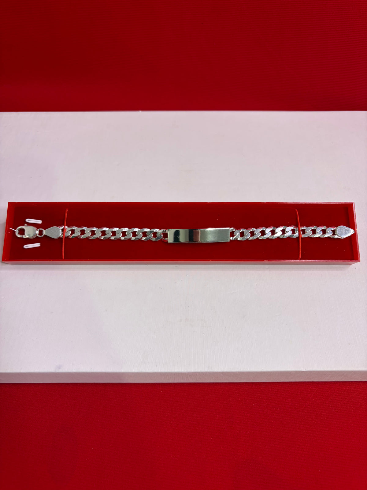 Pure Silver Rakhi Name Engraving Bracelet (NB1)