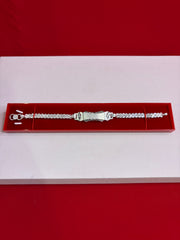 Pure Silver Rakhi Name Engraving Bracelet (NB35)