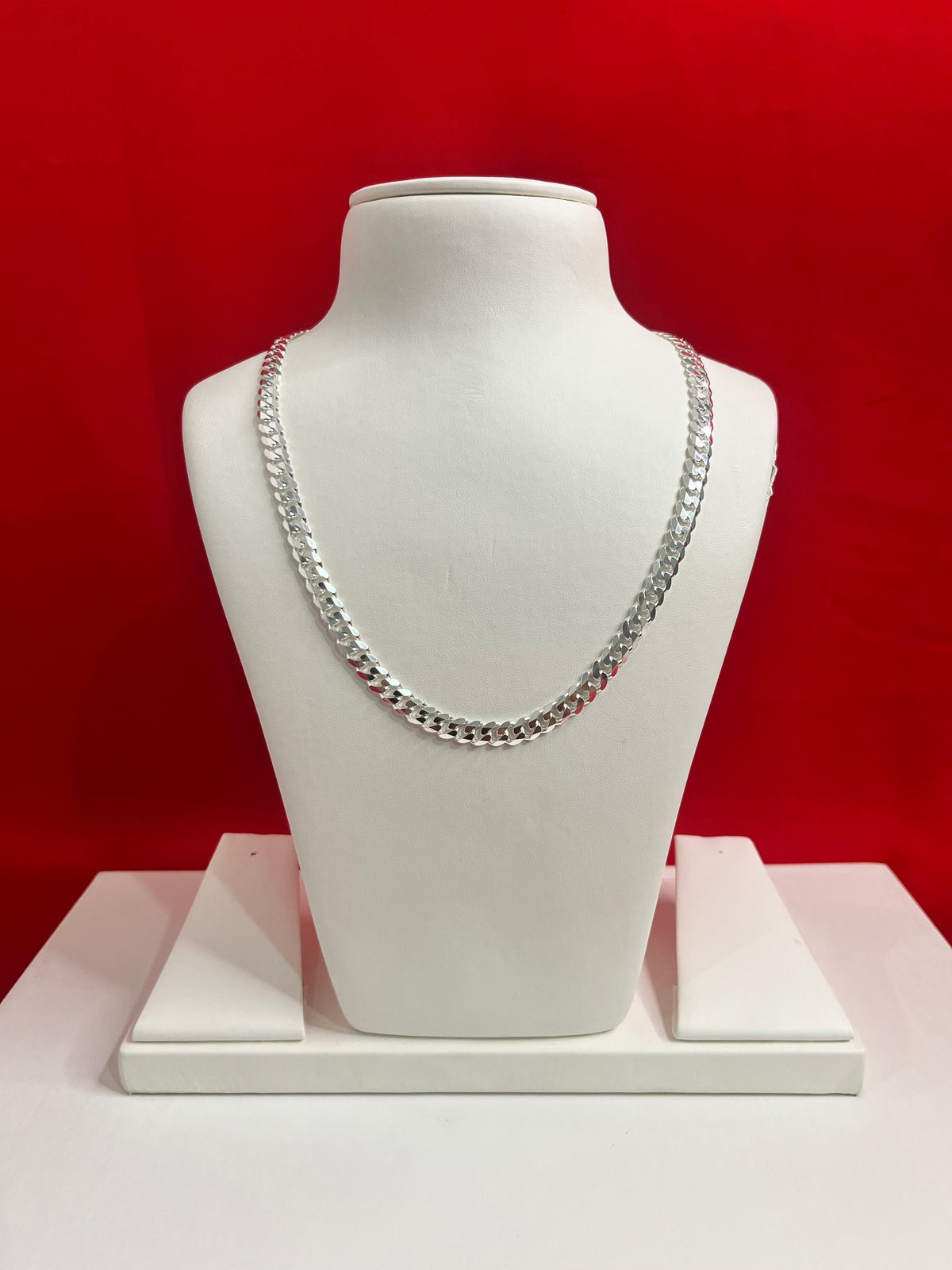 Cuban Pure Silver Chain 20” Sc92