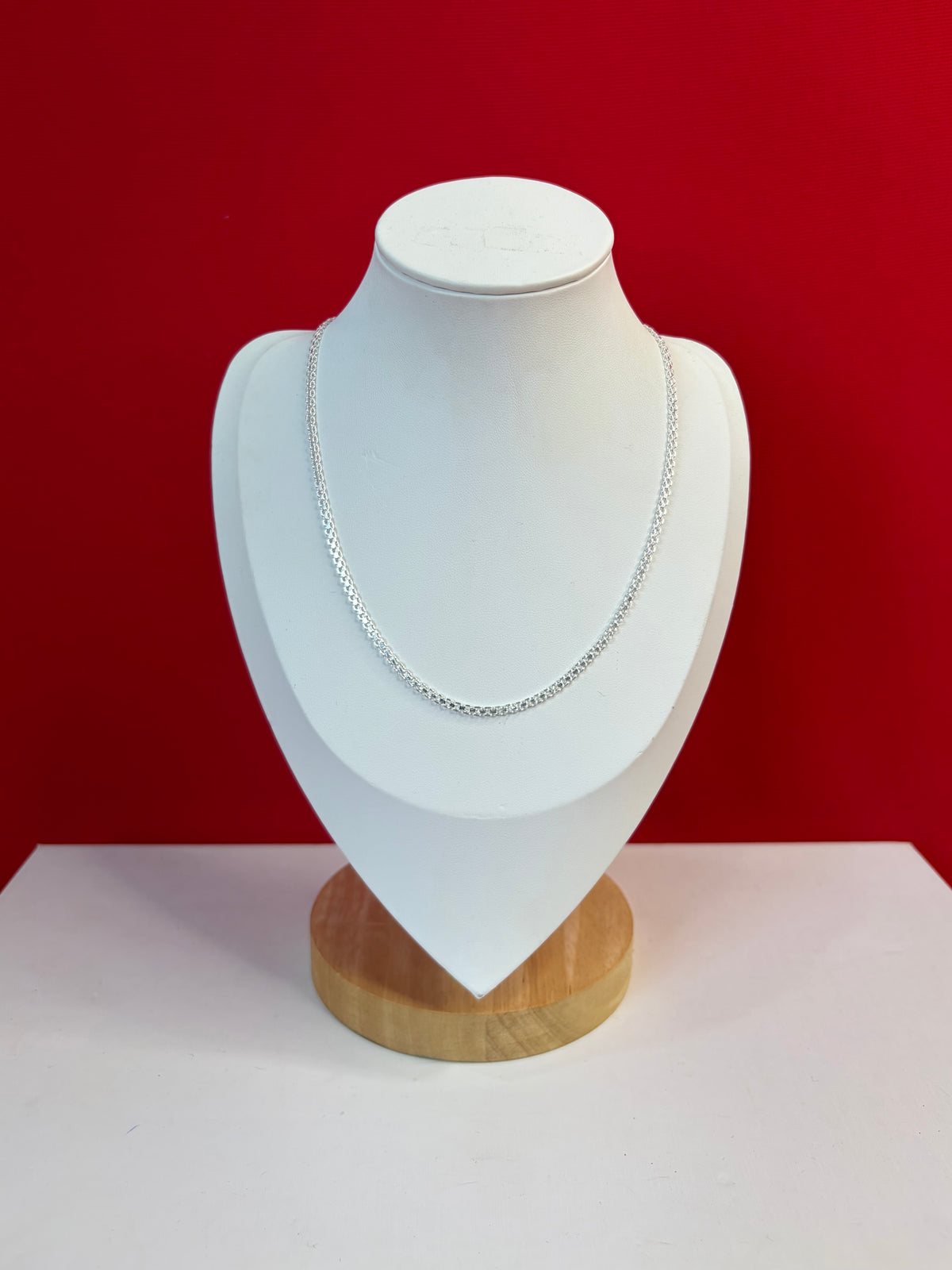 Pure Silver Chain 16” (Gk73)
