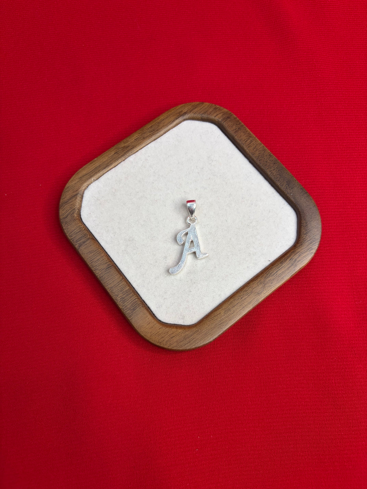 Pure Silver Letter ‘A’ Pendant (SP81)