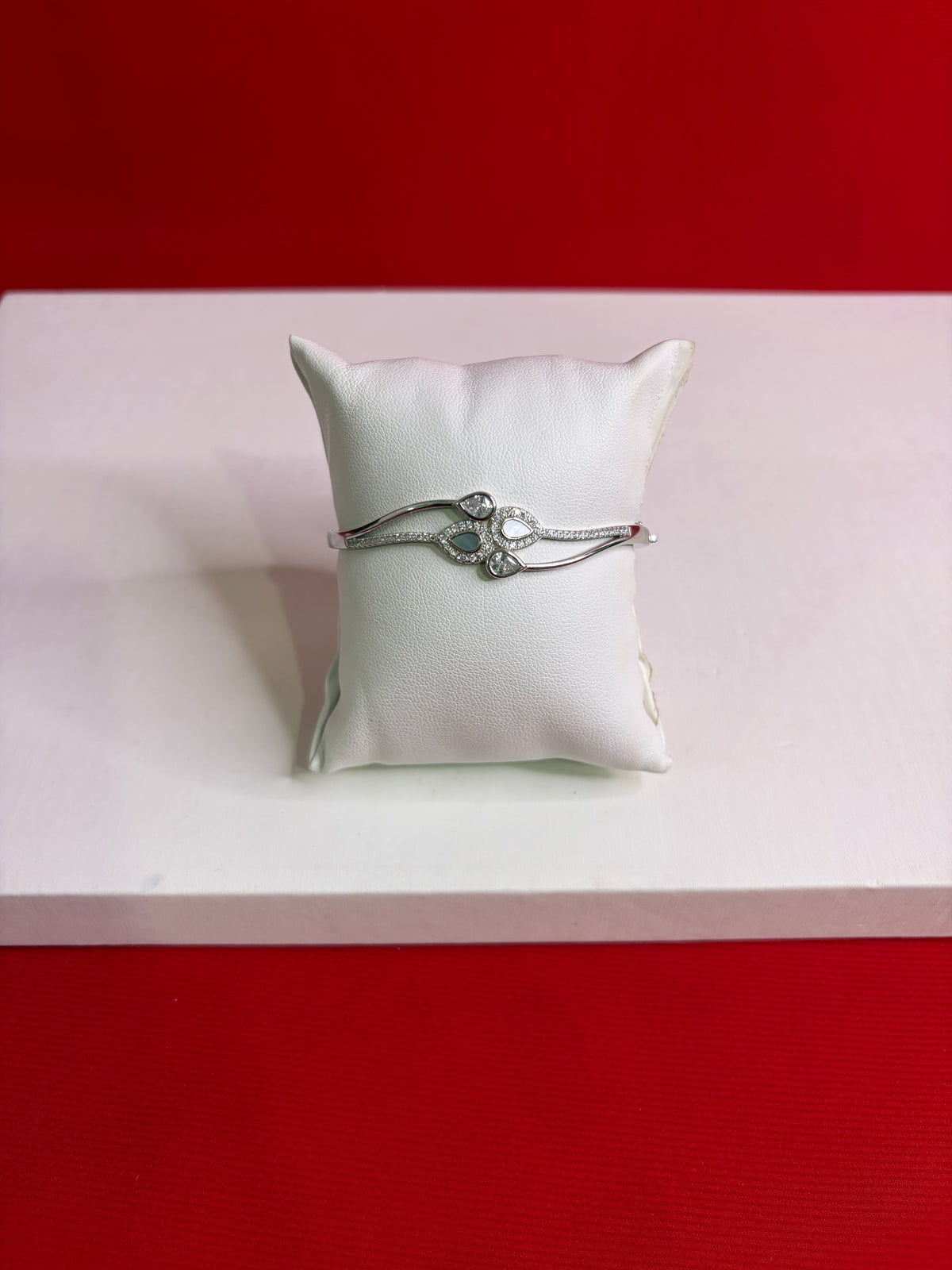 Women’s Pure Silver Bangle Bracelet (SB111)