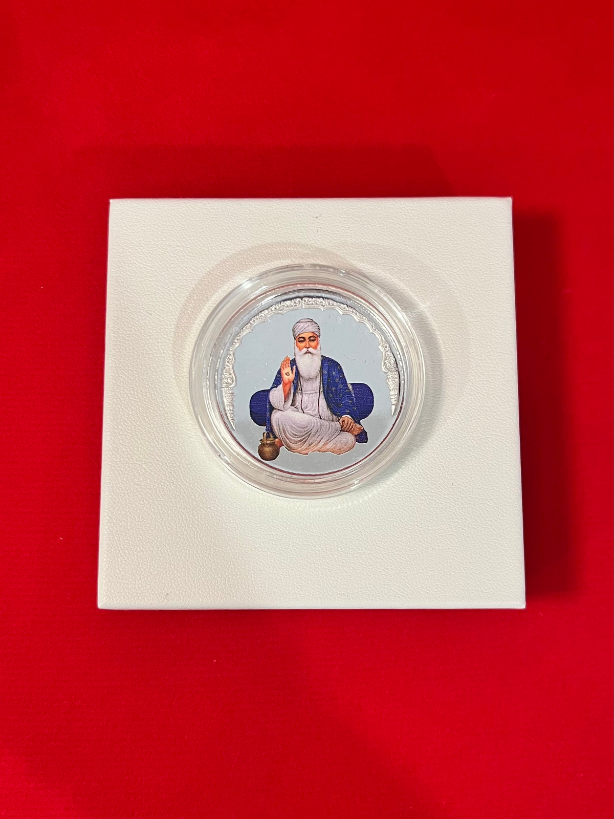 PURE SILVER 20 GRAMS GURU NANAK DEV JI COIN