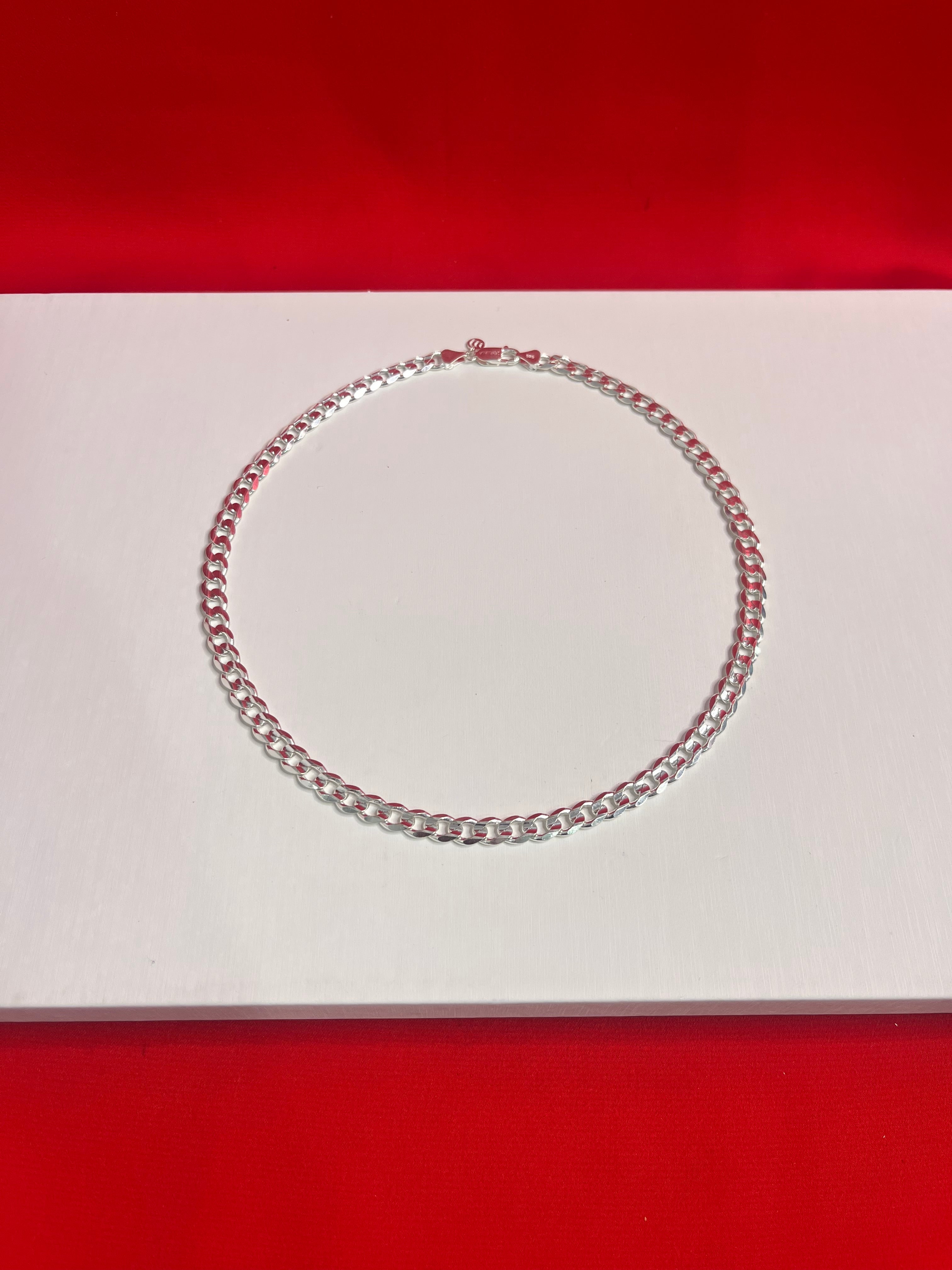 Cuban Pure Silver Chain 20” Sc55