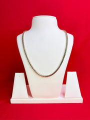 Pure Silver Two Tone Chain 22” (Sc131)