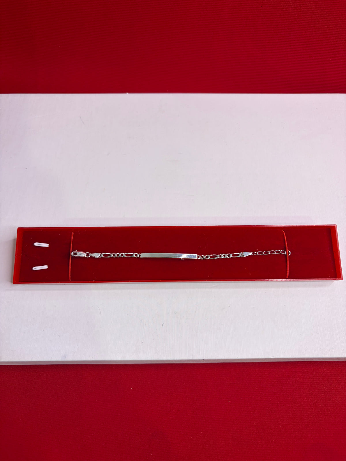 Pure Silver Rakhi Name Engraving Bracelet (KNB2)