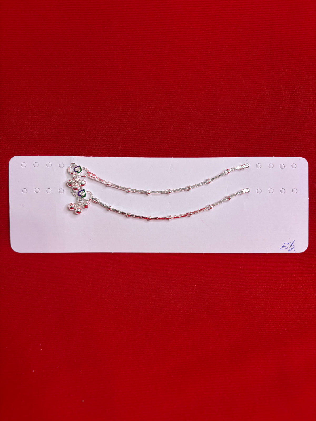 Pure Silver Anklets (5.5 Inch) (KA105)