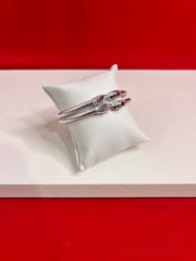 Pure Silver Bangle Pair 2.4
