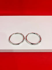 Pure Silver Bangle Pair 2.1