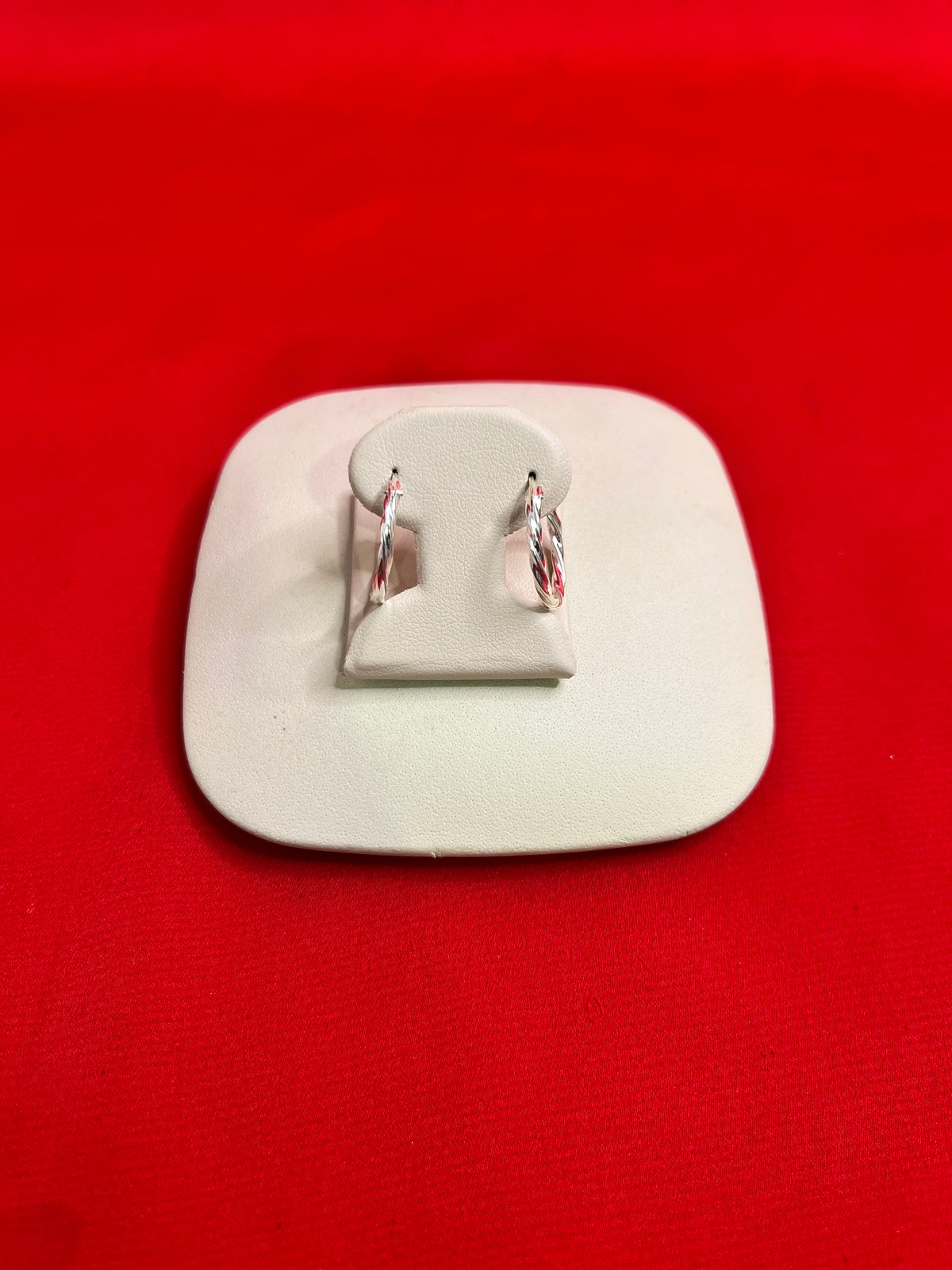 Pure Silver Hoops Earrings (HE73)