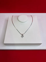 Pure Silver Pendant Necklace (WN122)