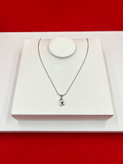 Greenish Heart Pendant Necklace