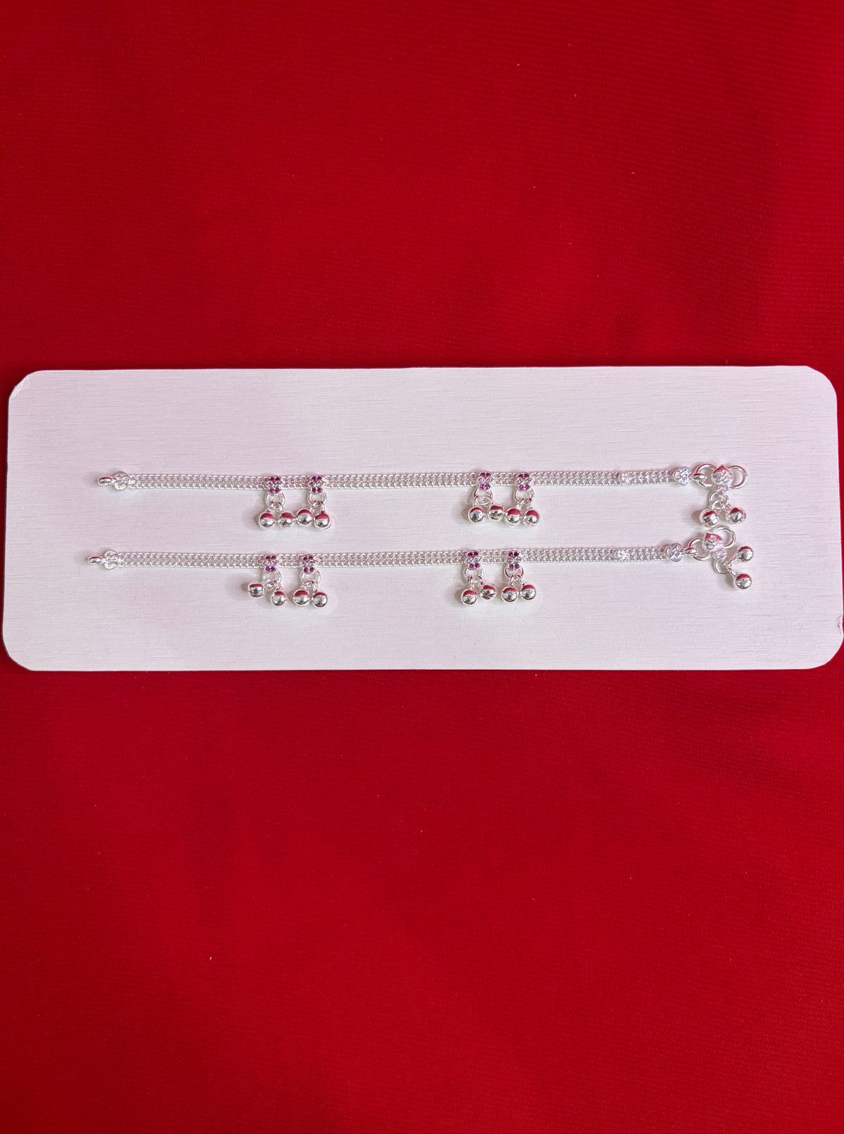 Pure Silver Anklets (6 Inch) (KA103)
