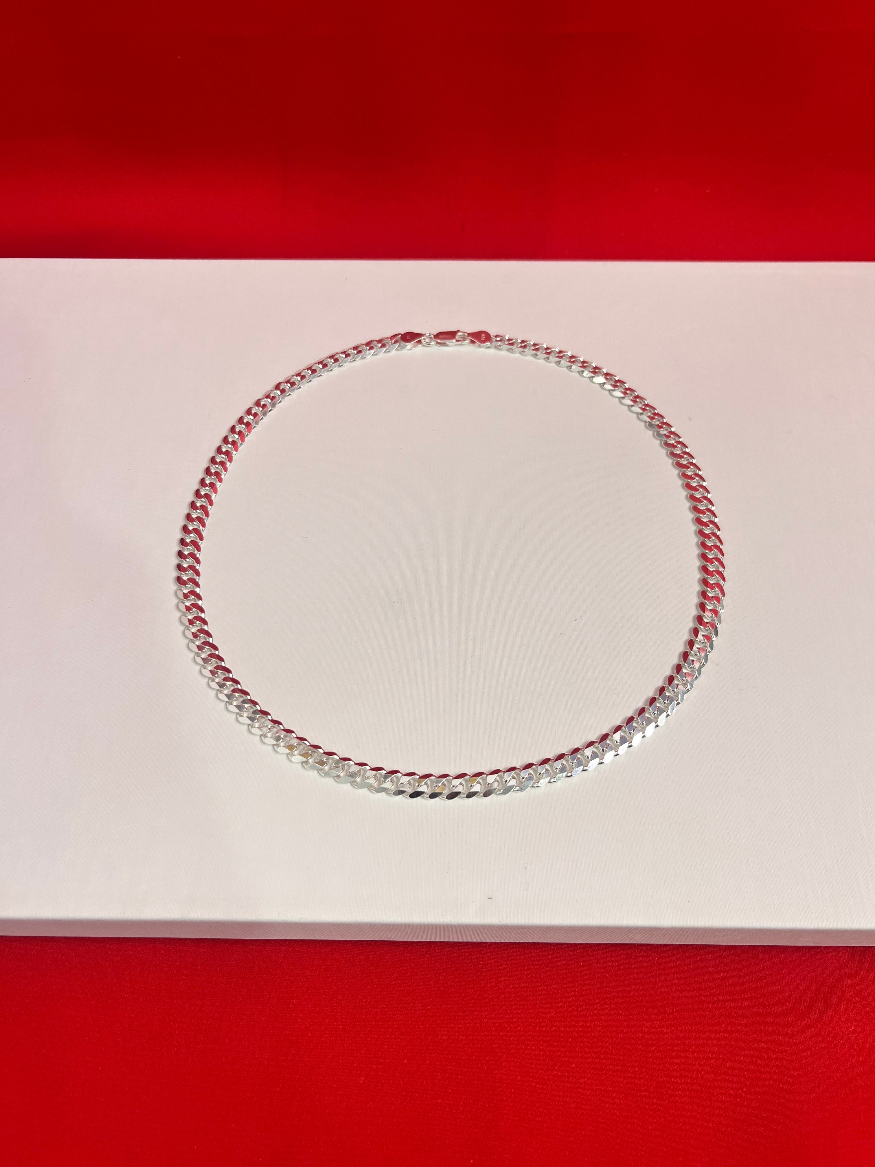Cuban Pure Silver Chain 20” Sc71