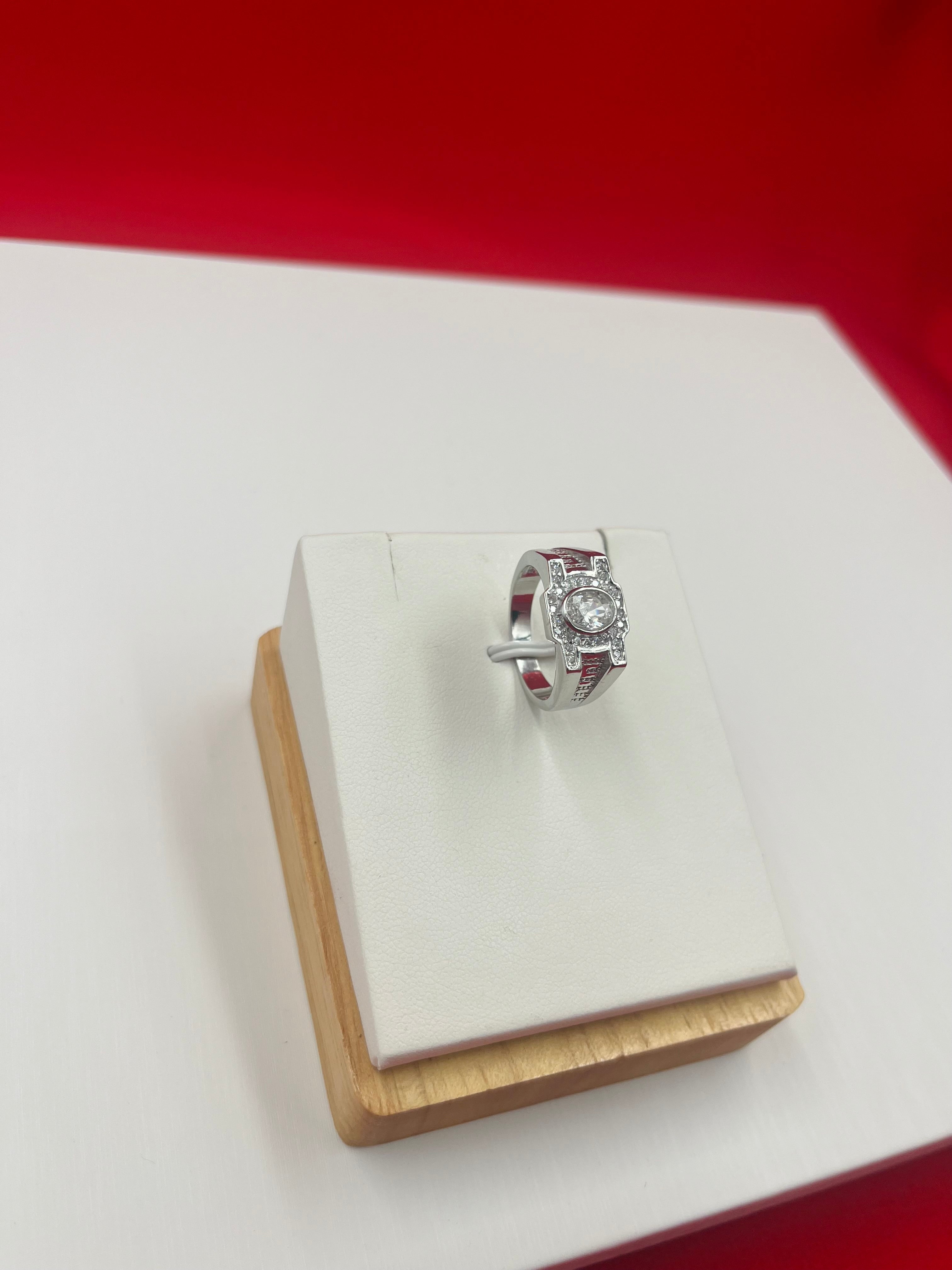 Men Silver Ring size 9