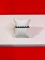Men Gunmetal Pure Silver Bracelet (7.5 inch) MB49