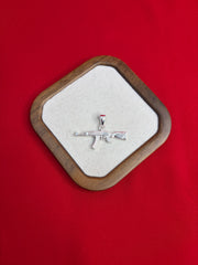 Pure Silver Rifle Pendant (SP75)