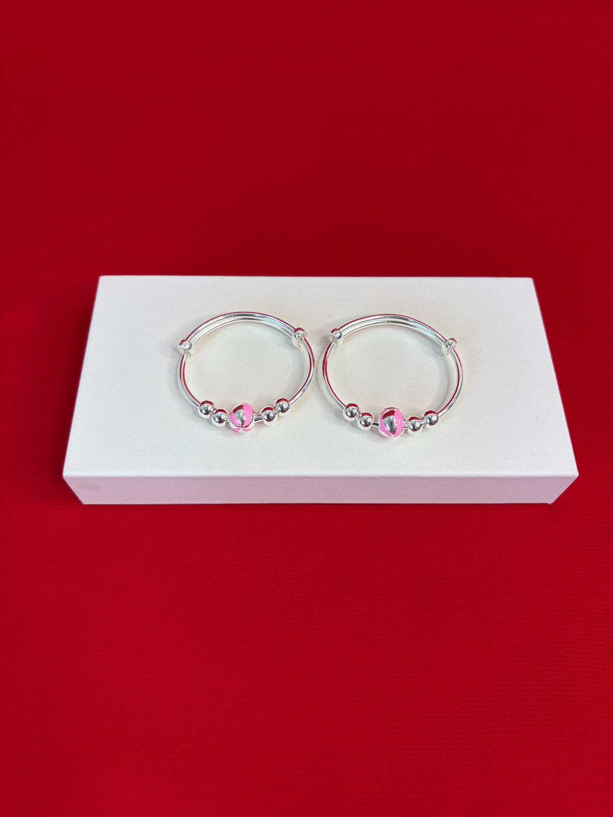 Pure Silver Adjustable Kangan Bracelet (KS129)