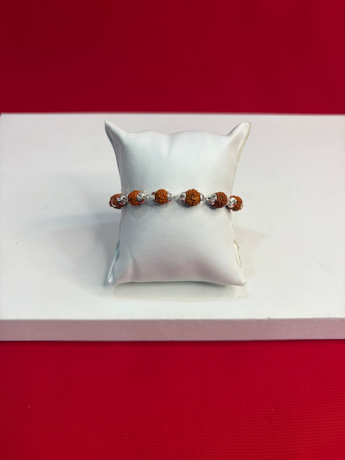 Pure Silver Rudhraksh Bracelet (MB157)