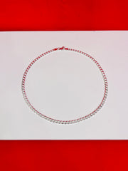 Cuban Pure Silver Chain 20” Sc93