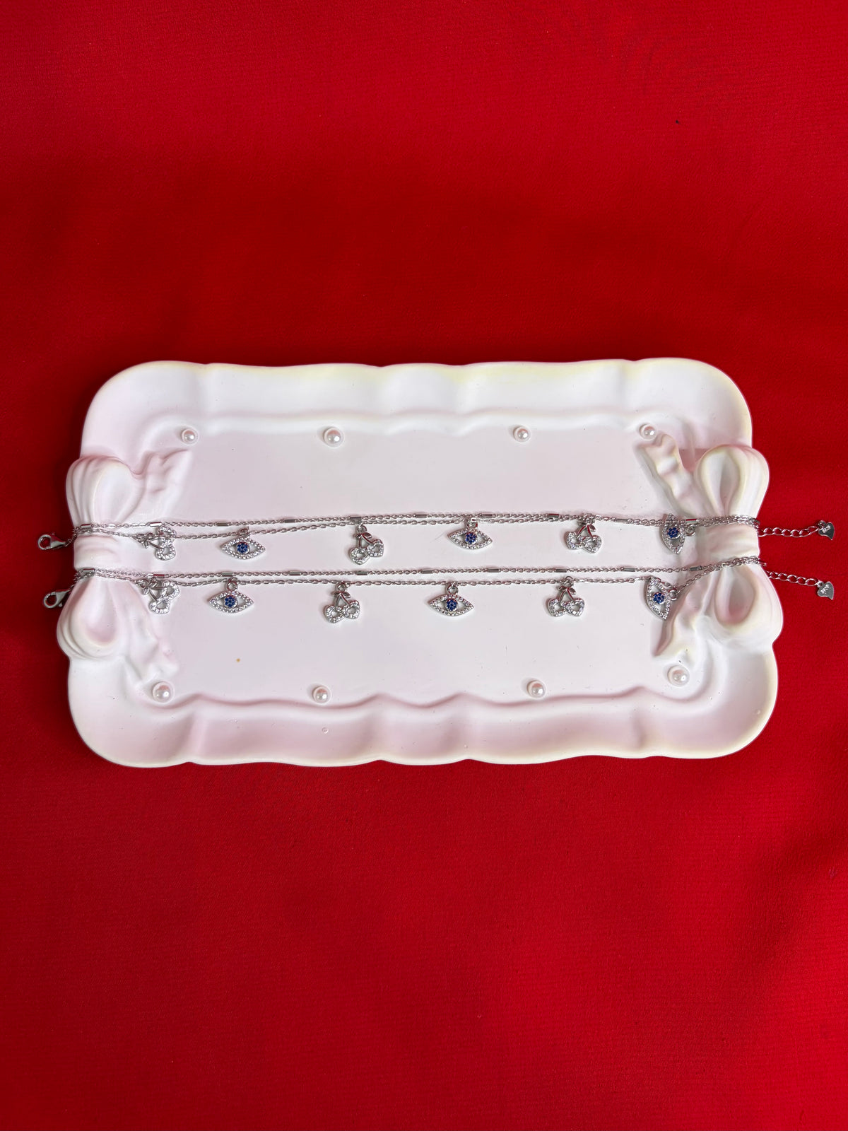 Pure Italian Silver Anklets (WA92)