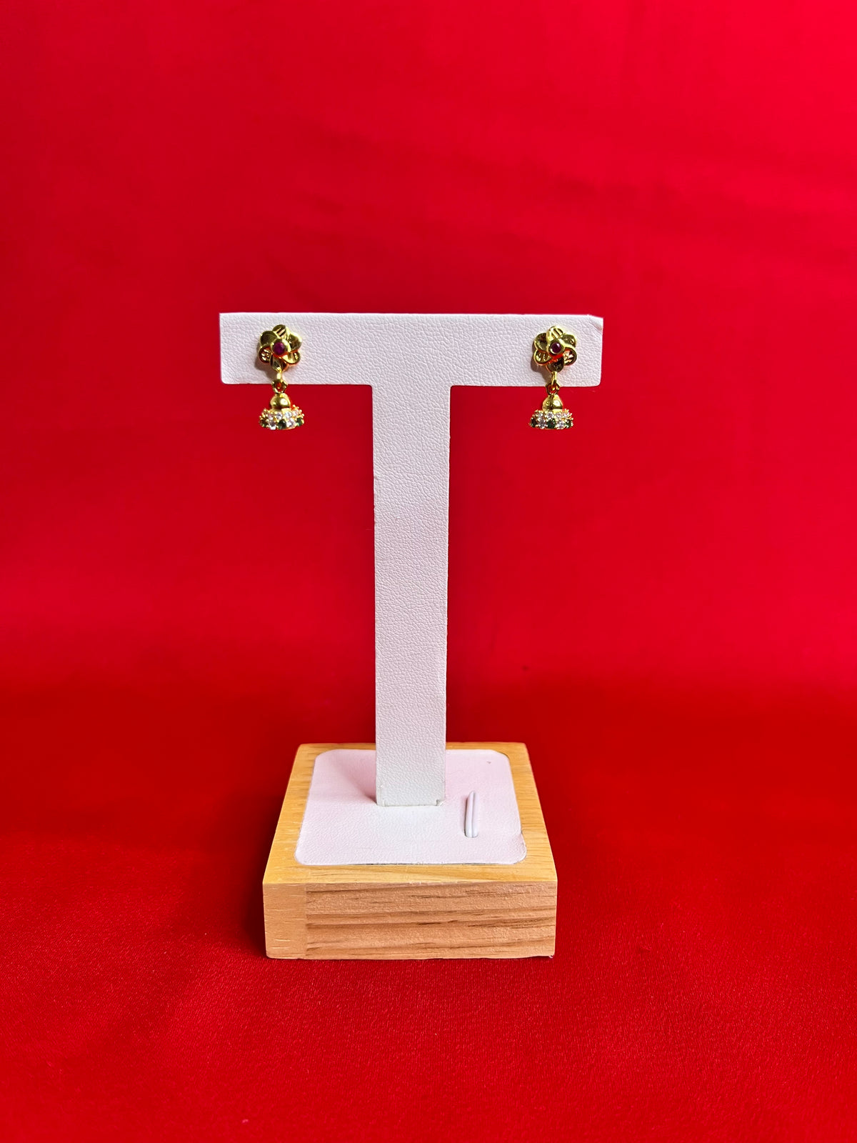 Pure Silver Jhumki With 24k Gold Plating(WJ21)