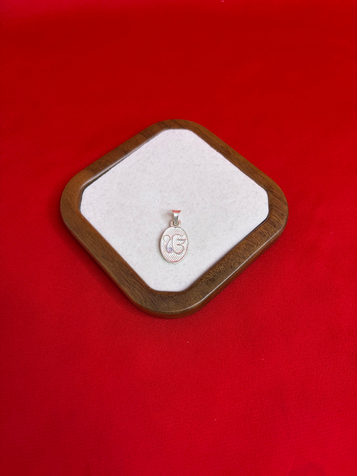 Pure Silver Khanda Pendant (SP41)