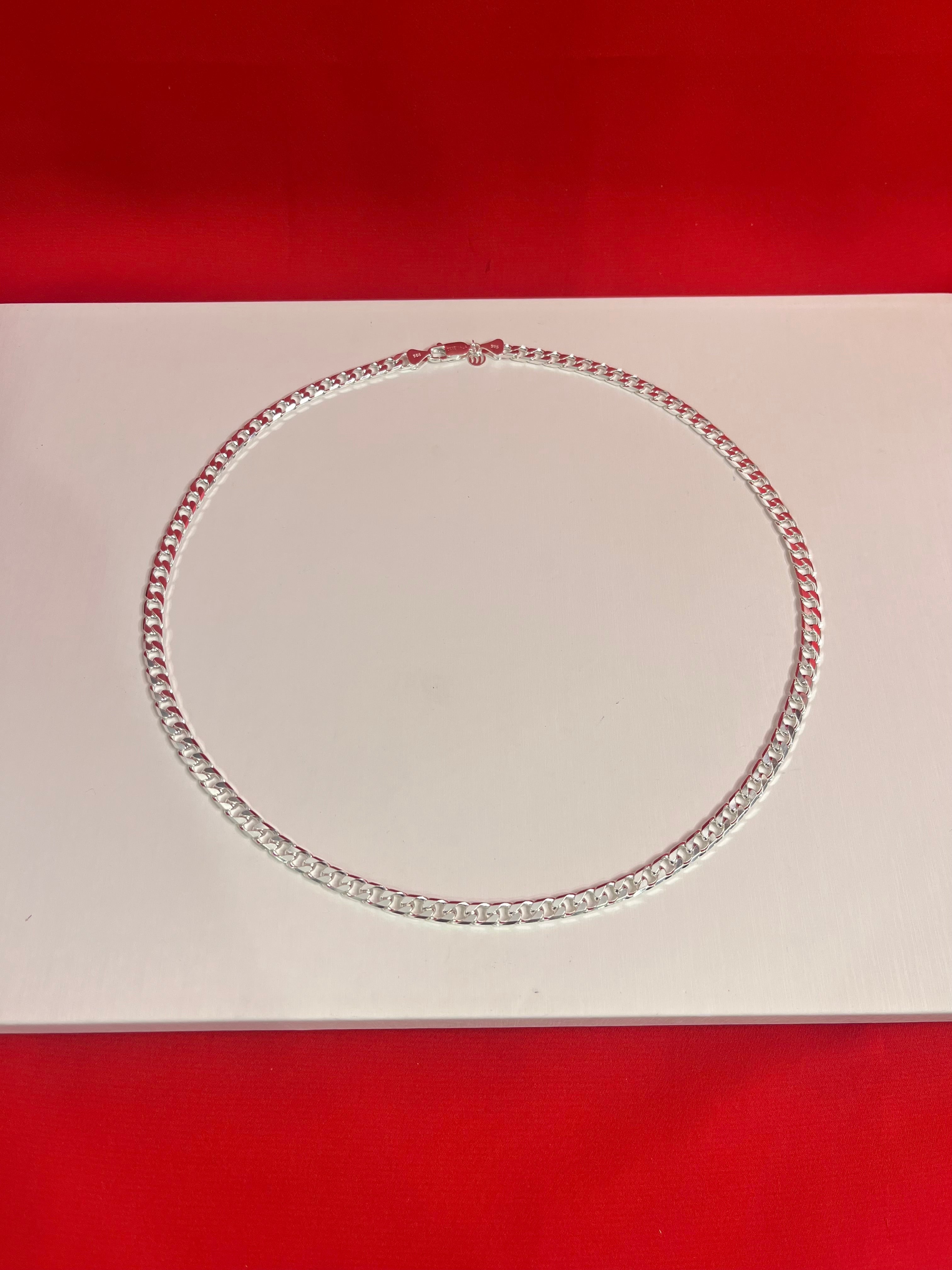 Cuban Pure Silver Chain 24” Sc66