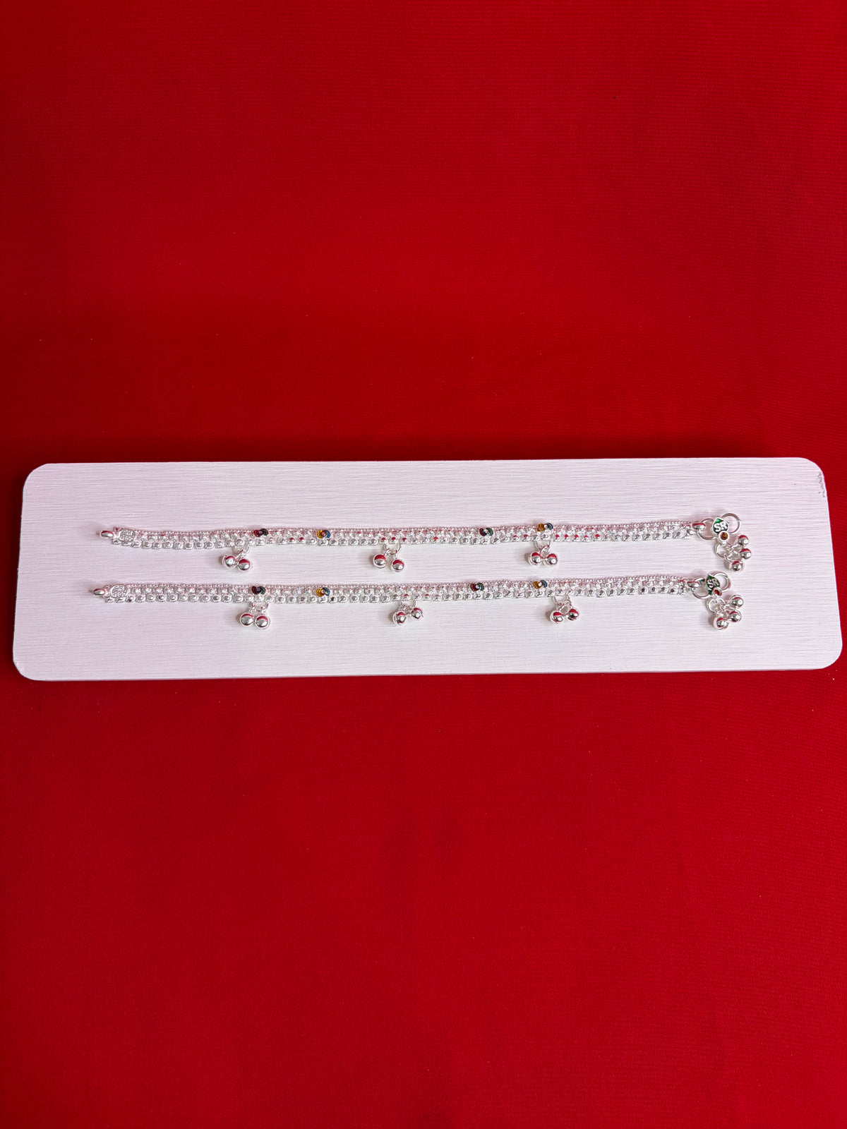 Pure Silver Anklets (9 Inch) (KA127)