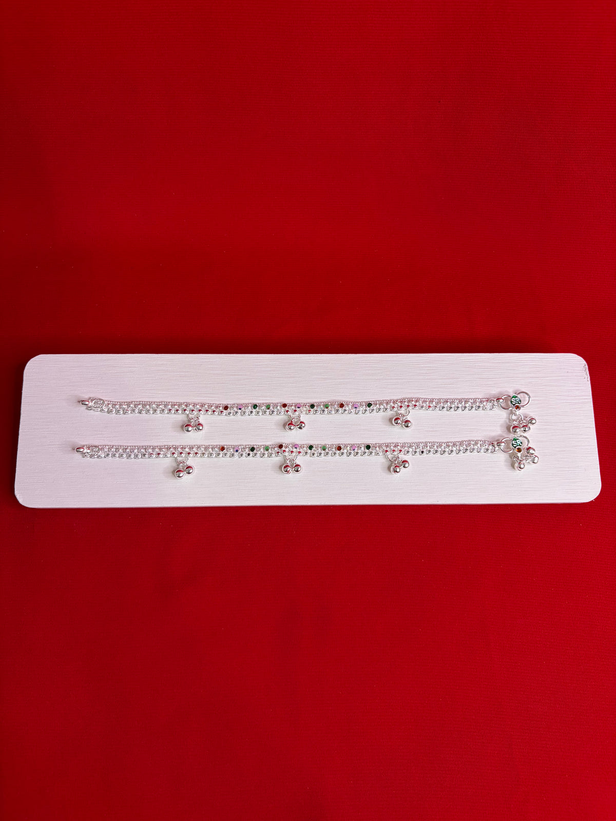 Pure Silver Anklets (9 Inch) (KA124)