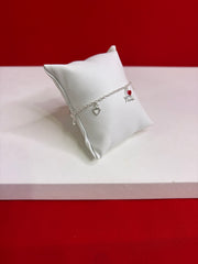 Pure Silver Charm Bracelet (WB128)