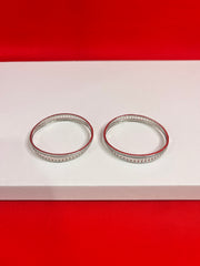 Pure Silver Bangle Pair 2.1