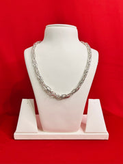 Hollow Pure Silver Chain 20” Sc90