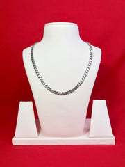 Pure Silver Gunmetal chain 20” (Sc124)