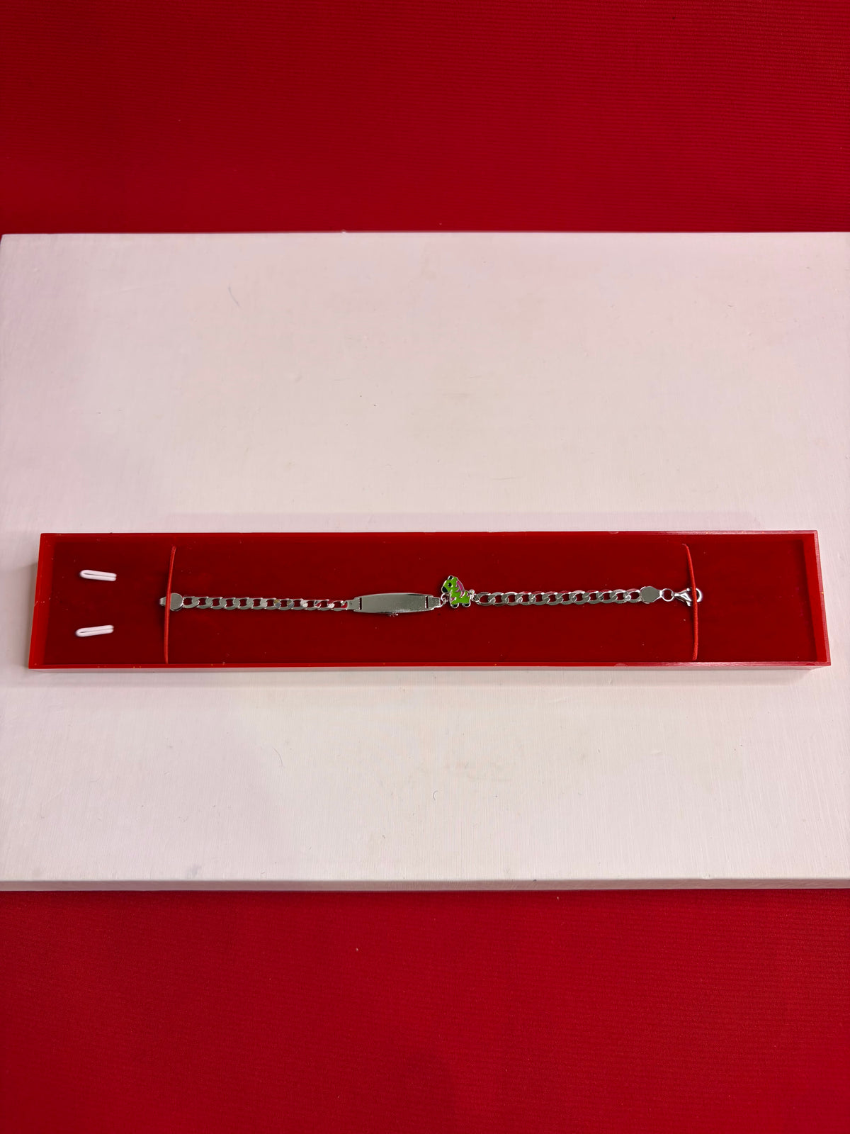 Pure Silver Rakhi Name Engraving Bracelet (KNB10)