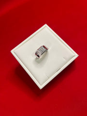 Men Silver Ring (Size 9.5) MR127
